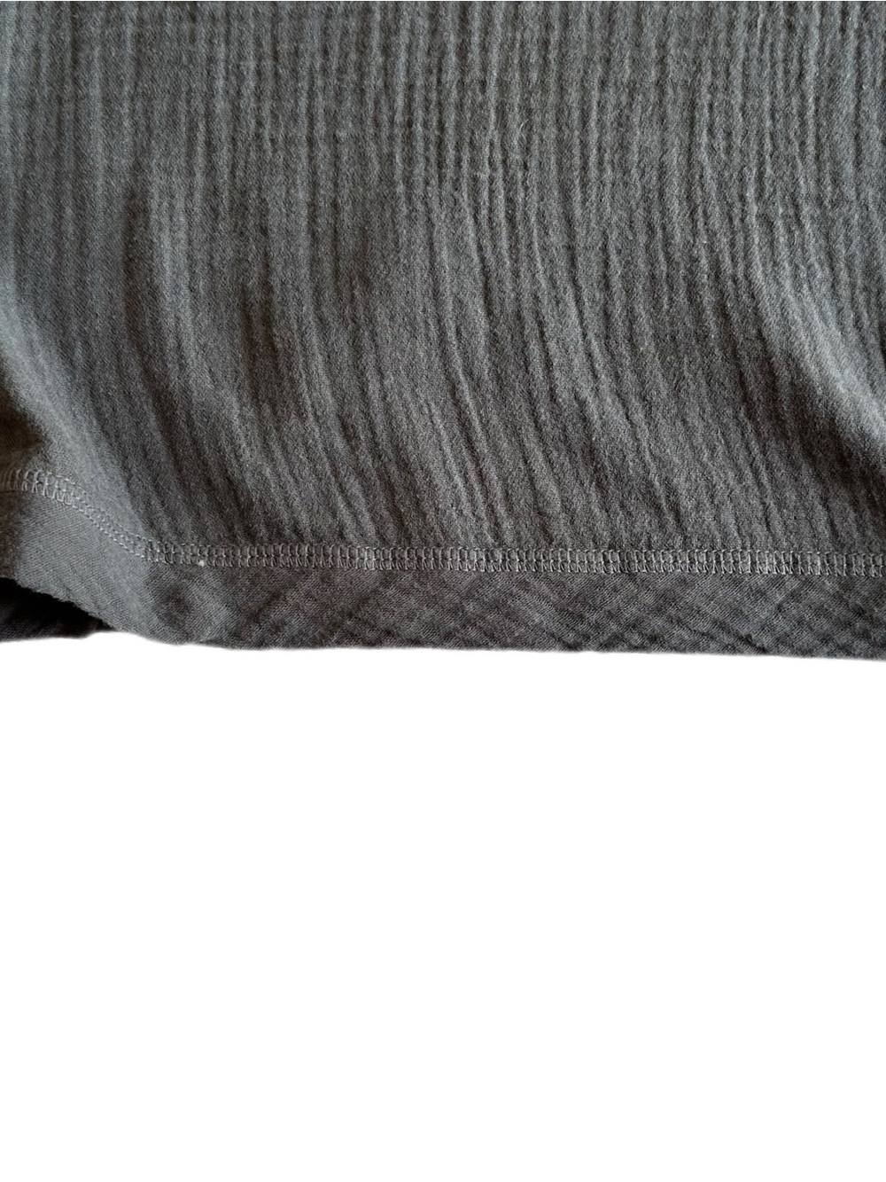 Faherty Charcoal Gray Ribbed Cotton Tank Top - Picture 4 of 7